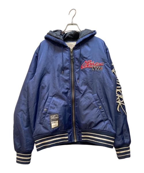 AVIREX（アヴィレックス）AVIREX (アヴィレックス) ジャケットNEW YORK HOODED AWARD JACKET ネイビー サイズ:Lの古着・服飾アイテム