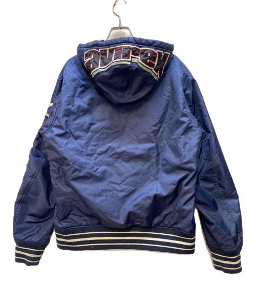AVIREX（アヴィレックス）AVIREX (アヴィレックス) ジャケットNEW YORK HOODED AWARD JACKET ネイビー サイズ:Lの古着・服飾アイテム