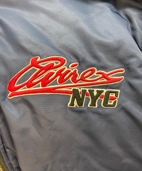 AVIREX（アヴィレックス）AVIREX (アヴィレックス) ジャケットNEW YORK HOODED AWARD JACKET ネイビー サイズ:Lの古着・服飾アイテム
