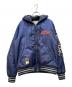 AVIREX（アヴィレックス）の古着「ジャケットNEW YORK HOODED AWARD JACKET」｜ネイビー