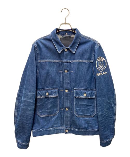 REPLAY（リプレイ）REPLAY (リプレイ) Paris Saint-Germain (パリサンジェルマン) デニムジャケット インディゴ サイズ:Lの古着・服飾アイテム