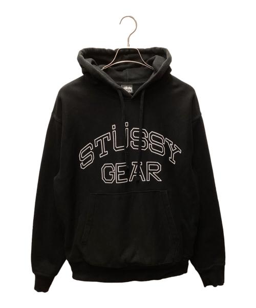 stussy（ステューシー）stussy (ステューシー) プルオーバーパーカー ブラック サイズ:Lの古着・服飾アイテム