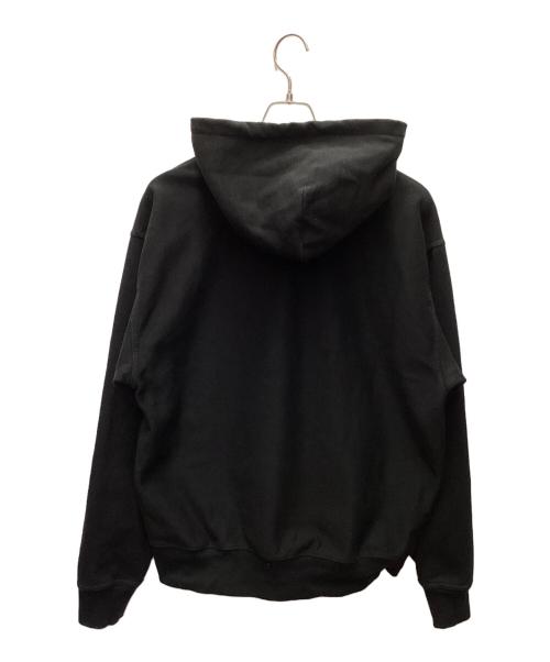 stussy（ステューシー）stussy (ステューシー) プルオーバーパーカー ブラック サイズ:Lの古着・服飾アイテム