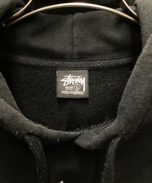 stussy（ステューシー）stussy (ステューシー) プルオーバーパーカー ブラック サイズ:Lの古着・服飾アイテム