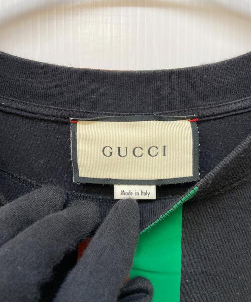 GUCCI（グッチ）GUCCI (グッチ) 半袖カットソー ブラック サイズ:Lの古着・服飾アイテム