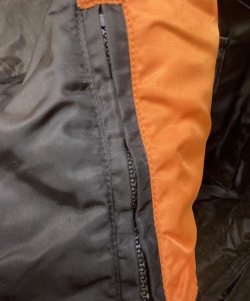 HARLEY-DAVIDSON（ハーレーダビッドソン）HARLEY-DAVIDSON (ハーレーダビッドソン) レーシングジャケット ブラック×オレンジ サイズ:XLの古着・服飾アイテム