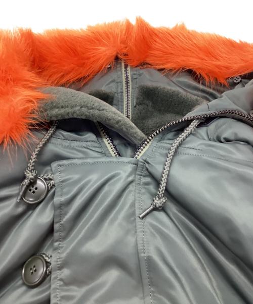 ALPHA（アルファ）ALPHA (アルファ) X-GIRL (エックスガール) N-2Bジャケット カーキ×オレンジ サイズ:Mの古着・服飾アイテム