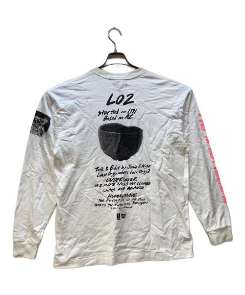 UNDERCOVER（アンダーカバー）UNDERCOVER (アンダーカバー) HUMAN MADE (ヒューマンメイド) 長袖カットソー/LAST ORGY 2 L/S T-SHIRT ホワイト サイズ:XLの古着・服飾アイテム