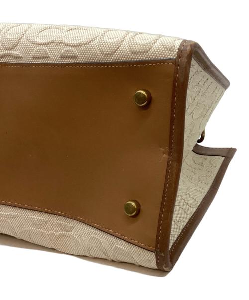 COACH（コーチ）COACH (コーチ) トートバッグ ホワイト×ブラウンの古着・服飾アイテム