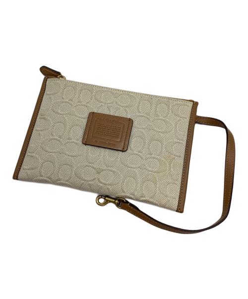 COACH（コーチ）COACH (コーチ) トートバッグ ホワイト×ブラウンの古着・服飾アイテム