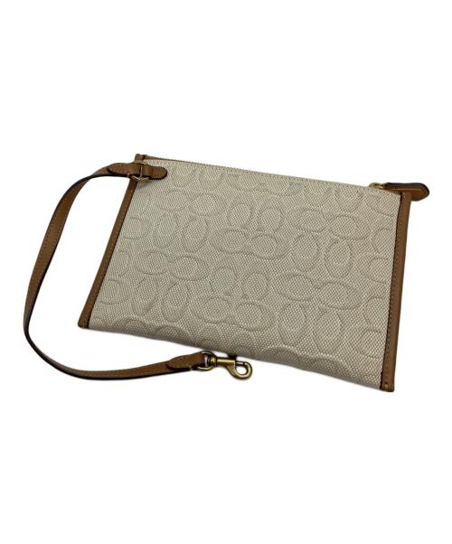 COACH（コーチ）COACH (コーチ) トートバッグ ホワイト×ブラウンの古着・服飾アイテム