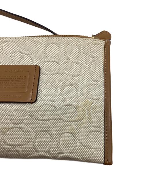 COACH（コーチ）COACH (コーチ) トートバッグ ホワイト×ブラウンの古着・服飾アイテム