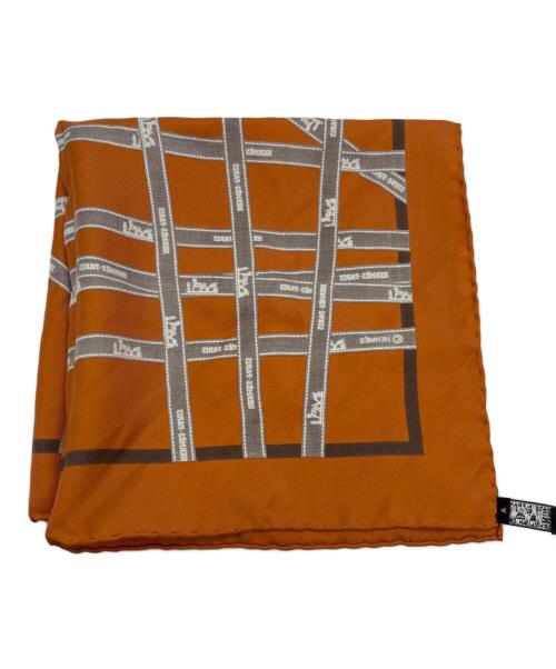 HERMES（エルメス）HERMES (エルメス) シルクスカーフ/カレ45 オレンジの古着・服飾アイテム