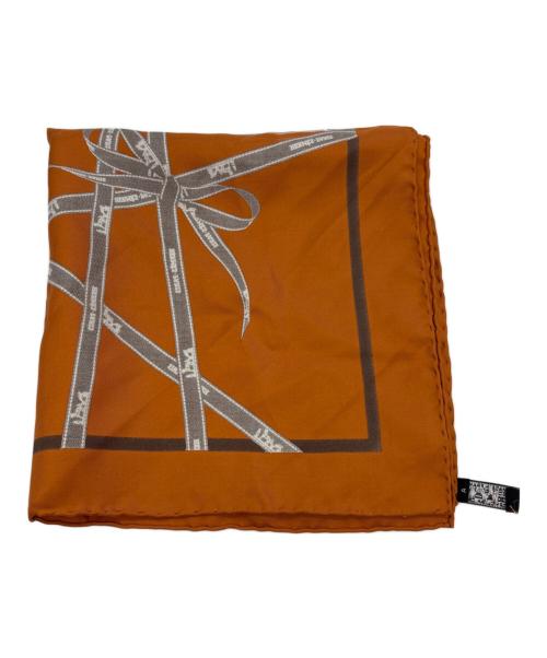 HERMES（エルメス）HERMES (エルメス) シルクスカーフ/カレ45 オレンジの古着・服飾アイテム