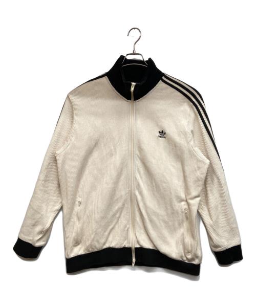 adidas（アディダス）adidas (アディダス) トラックジャケット アイボリー×ブラック サイズ:2XLの古着・服飾アイテム