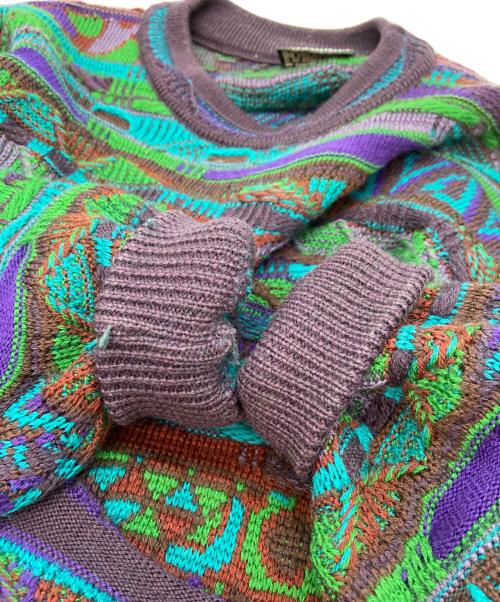 Coogi（クージー）Coogi (クージー) 厚手ニット マルチカラー サイズ:Lの古着・服飾アイテム