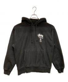 stussy（ステューシー）の古着「プルオーバーパーカー」｜ブラック