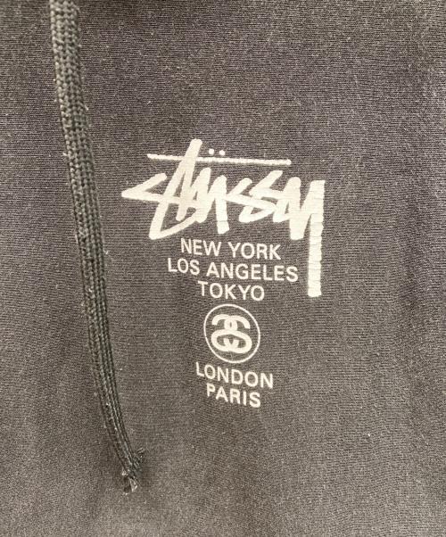 stussy（ステューシー）stussy (ステューシー) プルオーバーパーカー ブラック サイズ:Mの古着・服飾アイテム