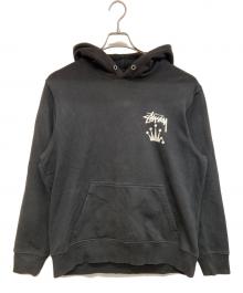 stussy（ステューシー）の古着「プルオーバーパーカー」｜ブラック