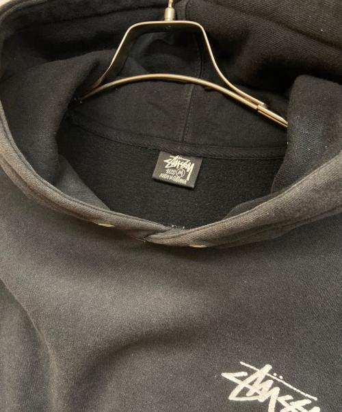 stussy（ステューシー）stussy (ステューシー) プルオーバーパーカー ブラック サイズ:Mの古着・服飾アイテム