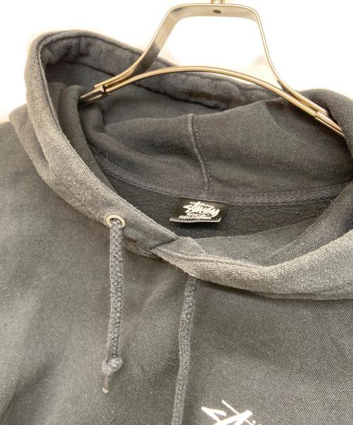 stussy（ステューシー）stussy (ステューシー) プルオーバーパーカー ブラック サイズ:Lの古着・服飾アイテム