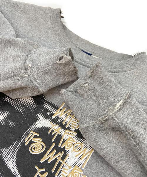stussy（ステューシー）stussy (ステューシー) クルーネックスウェット グレー サイズ:Sの古着・服飾アイテム