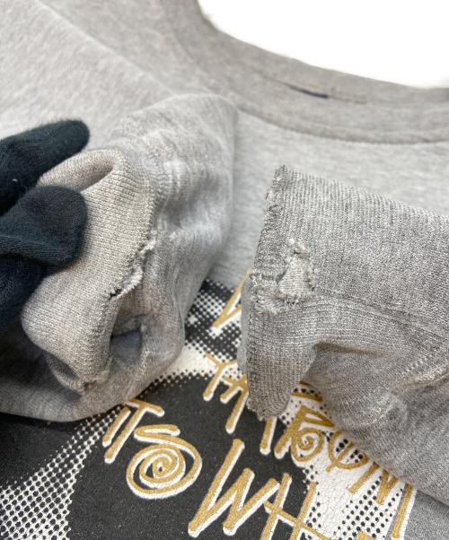 stussy（ステューシー）stussy (ステューシー) クルーネックスウェット グレー サイズ:Sの古着・服飾アイテム
