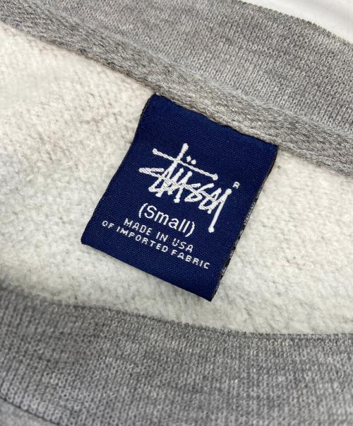 stussy（ステューシー）stussy (ステューシー) クルーネックスウェット グレー サイズ:Sの古着・服飾アイテム