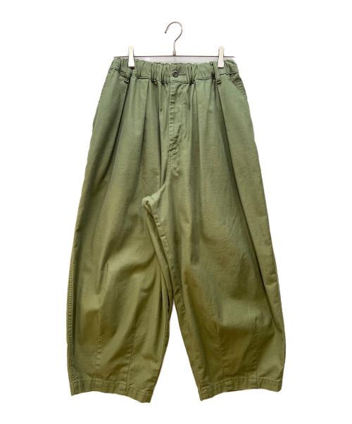 HARVESTY（ハーベスティー）HARVESTY (ハーベスティー) サーカスパンツ オリーブ サイズ:1の古着・服飾アイテム
