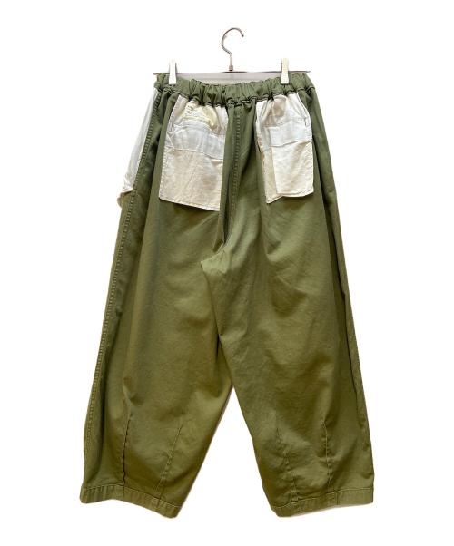HARVESTY（ハーベスティー）HARVESTY (ハーベスティー) サーカスパンツ オリーブ サイズ:1の古着・服飾アイテム