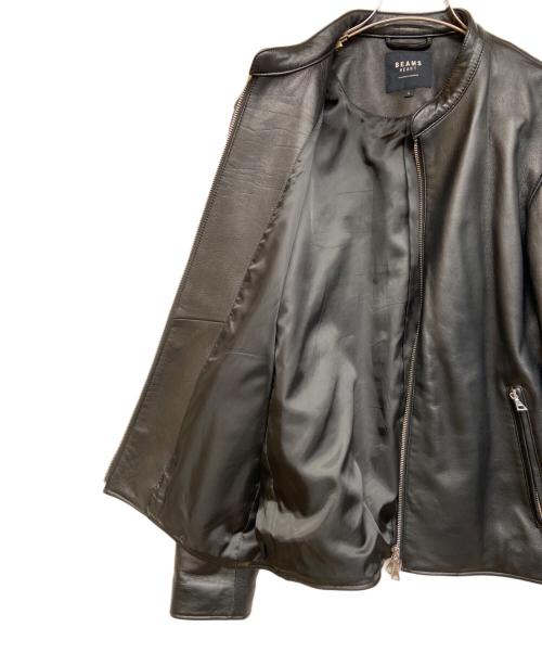 BEAMS HEART（ビームスハート）BEAMS HEART (ビームスハート) ライダースジャケット ブラック サイズ:Lの古着・服飾アイテム