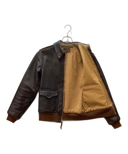 THE REAL McCOY'S（ザ・リアルマッコイズ）THE REAL McCOY'S (ザ・リアルマッコイズ) レザージャケット ブラウン サイズ:40の古着・服飾アイテム