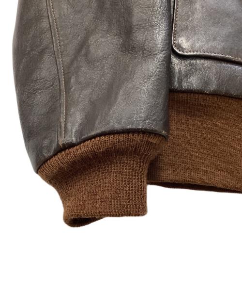 THE REAL McCOY'S（ザ・リアルマッコイズ）THE REAL McCOY'S (ザ・リアルマッコイズ) レザージャケット ブラウン サイズ:40の古着・服飾アイテム