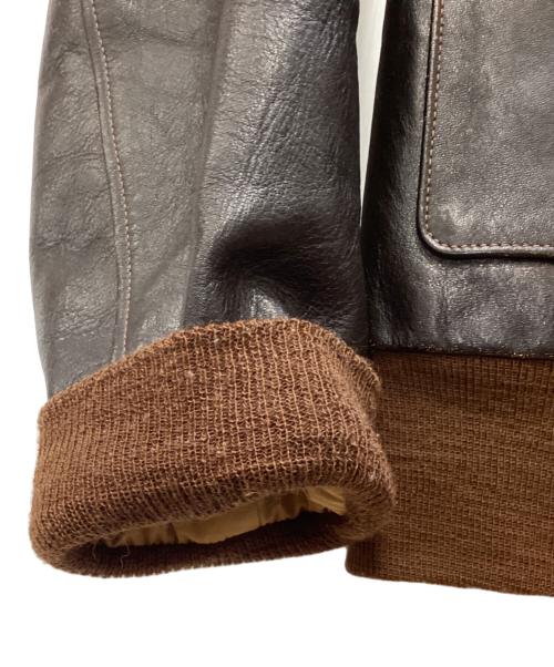 THE REAL McCOY'S（ザ・リアルマッコイズ）THE REAL McCOY'S (ザ・リアルマッコイズ) レザージャケット ブラウン サイズ:40の古着・服飾アイテム