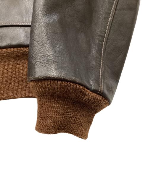 THE REAL McCOY'S（ザ・リアルマッコイズ）THE REAL McCOY'S (ザ・リアルマッコイズ) レザージャケット ブラウン サイズ:40の古着・服飾アイテム