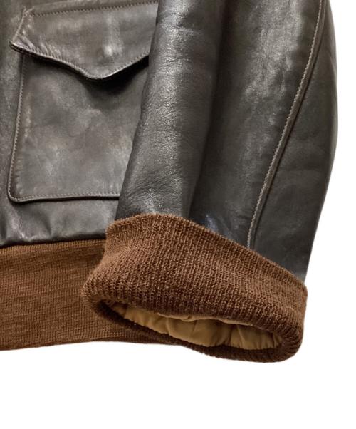 THE REAL McCOY'S（ザ・リアルマッコイズ）THE REAL McCOY'S (ザ・リアルマッコイズ) レザージャケット ブラウン サイズ:40の古着・服飾アイテム