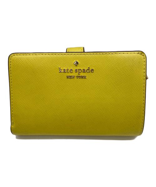 Kate Spade（ケイトスペード）Kate Spade (ケイトスペード) 2つ折り財布 イエローの古着・服飾アイテム