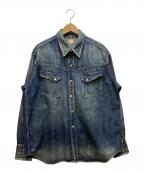 YANUKヤヌーク）の古着「デニムシャツ」｜インディゴ