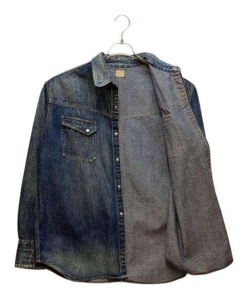 YANUK（ヤヌーク）YANUK (ヤヌーク) デニムシャツ インディゴ サイズ:Lの古着・服飾アイテム