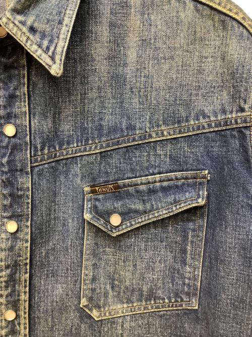 YANUK（ヤヌーク）YANUK (ヤヌーク) デニムシャツ インディゴ サイズ:Lの古着・服飾アイテム