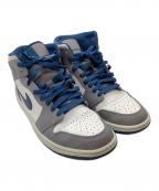 NIKEナイキ）の古着「ハイカットスニーカー」｜ブルー×グレー