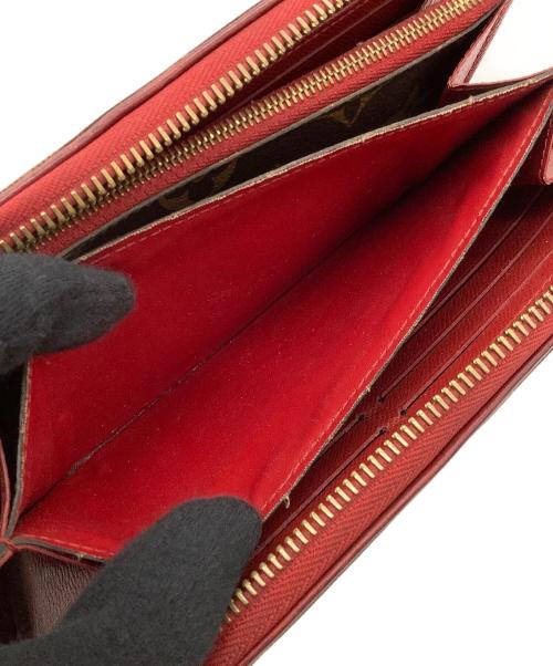 LOUIS VUITTON（ルイ ヴィトン）LOUIS VUITTON (ルイ ヴィトン) ラウンドファスナー財布 ブラウン×レッドの古着・服飾アイテム