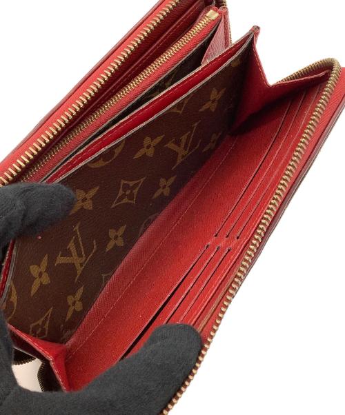 LOUIS VUITTON（ルイ ヴィトン）LOUIS VUITTON (ルイ ヴィトン) ラウンドファスナー財布 ブラウン×レッドの古着・服飾アイテム