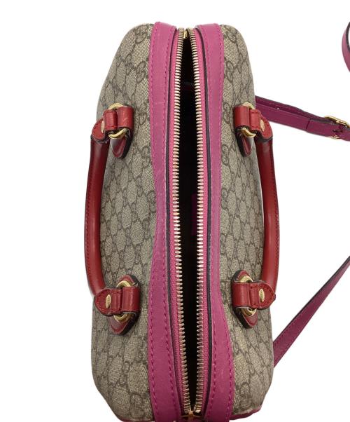 GUCCI（グッチ）GUCCI (グッチ) ボストンバッグ　アラベスク ショッキングピンクの古着・服飾アイテム