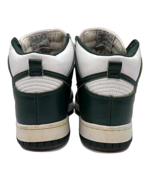 NIKE（ナイキ）NIKE (ナイキ) ハイカットスニーカー/Dunk High グリーン×ホワイト サイズ:27の古着・服飾アイテム