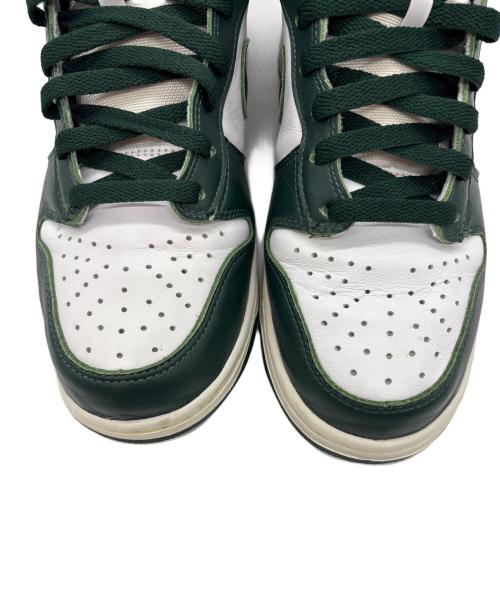 NIKE（ナイキ）NIKE (ナイキ) ハイカットスニーカー/Dunk High グリーン×ホワイト サイズ:27の古着・服飾アイテム