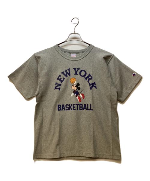 Champion（チャンピオン）Champion (チャンピオン) DISNEY (ディズニー) 半袖カットソー グレー サイズ:Lの古着・服飾アイテム