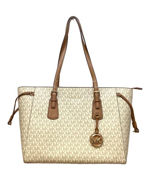 MICHAEL KORS（マイケル・コース）MICHAEL KORS (マイケル・コース) トートバッグ　ボイジャー ホワイトの古着・服飾アイテム