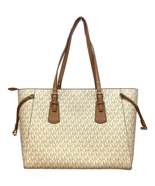 MICHAEL KORS（マイケル・コース）MICHAEL KORS (マイケル・コース) トートバッグ　ボイジャー ホワイトの古着・服飾アイテム