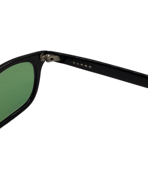 白山眼鏡店（ハクサンガンキョウテン）白山眼鏡店 (ハクサンガンキョウテン) サングラス ブラック×グリーンの古着・服飾アイテム
